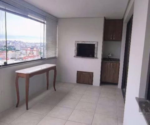 Apartamento semi mobiliado com 103 m² privativos, 3 dormitórios (uma suíte), sala 02 ambientes e sacadão com churrasqueira. Andar  alto com vista panorâmica indevassável para o Guaíba, cozinha planeja