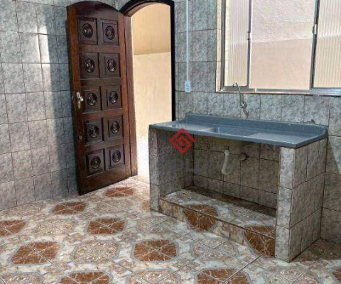 Casa com 1 dormitório para alugar, 40 m² por R$ 828,00/mês - Jardim Santo Antônio - Santo André/SP
