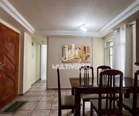 Apartamento de 56m² - 2 dorms, elevador e vaga coletiva com manobrista - Pompéia, 5 minutos da Praia