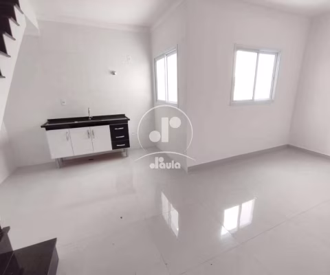 Cobertura sem condomínio 55/55m² 2 dormitórios sendo 1 suíte, 1 vaga, Parque Novo Oratório Santo André