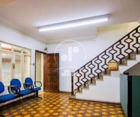 Sobrado comercial para locação com 209m², 3 dormitórios, 2 banheiros, 2 vagas, no Bairro Campestre, Santo André/SP.