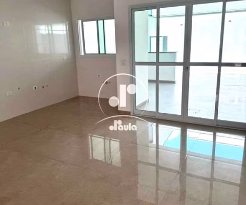 Sobrado a venda com 150m², 3 suítes, 4 banheiros, 2 vagas, na Vila Marina, Santo André/SP.