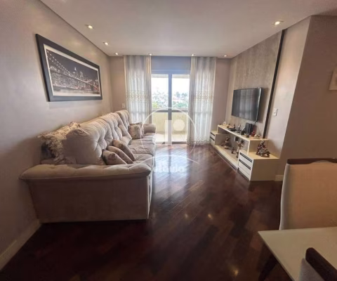 Apartamento à venda em Santo André-SP, no Jardim Santo Antônio: 2 quartos, 1 suíte, 1 sala, 2 vagas, 76m². Confira já!