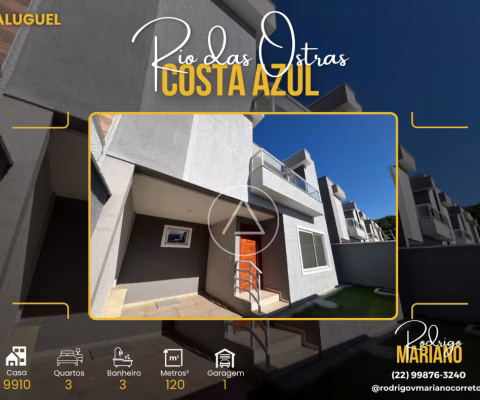 ALUGO CASA MARAVILHOSA COM 3 SUÍTES EM COSTA AZUL EM RIO DAS OSTRAS