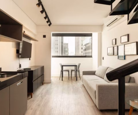 Apartamento tipo para venda com 1 quarto, sendo 1 suíte, 45m²