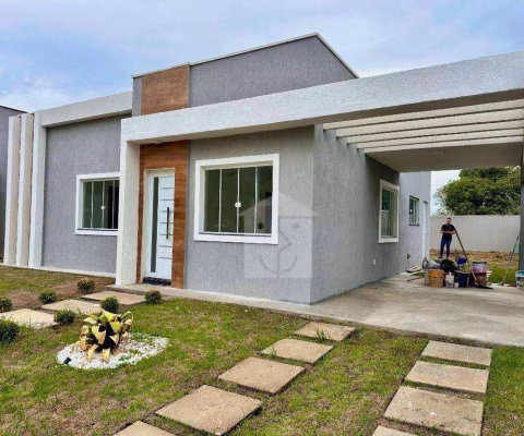Casa com 3 dormitórios à venda, 91 m² por R$ 449.000 - Ubatiba - Maricá/RJ