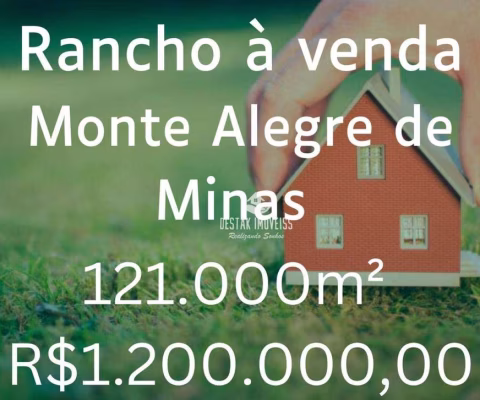 Rancho com 2 quartos à venda - Zona Rural - Monte Alegre de Minas/MG