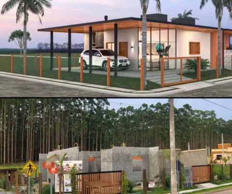 Casa 02 Dorm à venda no Bairro Praia Caravelle (Lot. Jardim América) com 77 m² de área privativa - 2 vagas de garagem
