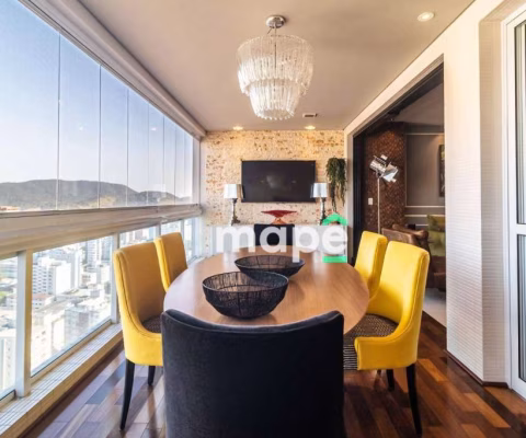 Apartamento com 1 dormitório, 106 m² - venda por R$ 2.100.000,00 ou aluguel por R$ 13.000,00/mês - Aparecida - Santos/SP