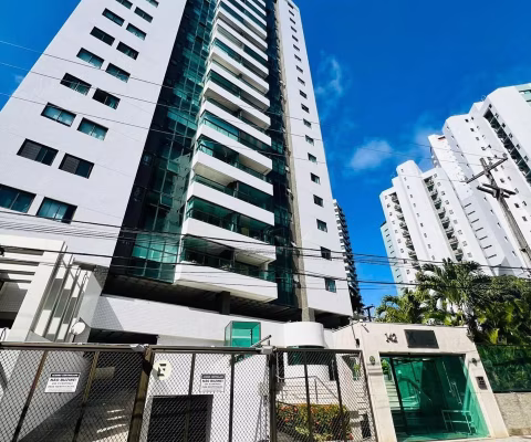 3 suítes, 136m² no pina, vista mar, 2 vagas, lazer completo.