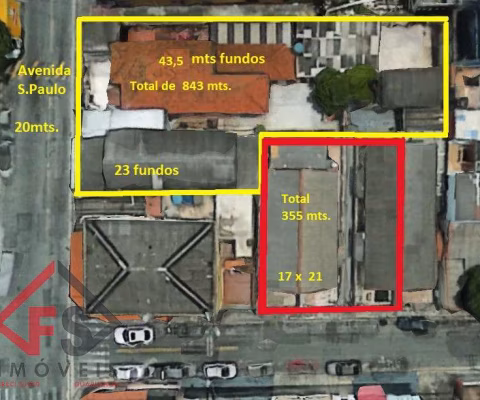 ÁREA de 1198m² em ótima Localização