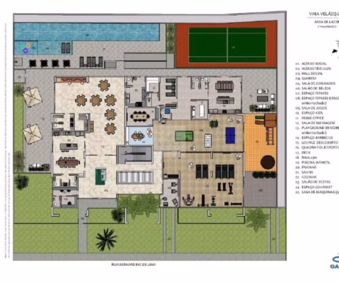 Apartamento de 2 quartos com 2 suítes no Gutierrez, Belo Horizonte-MG: 72,34m², 1 vaga na garagem. Venha conferir!