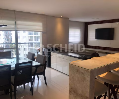 Apartamento para alugar no Jardim Marajoara - Mobiliado. 3 quartos, 1 suíte, sala, varanda, 2 vagas.
