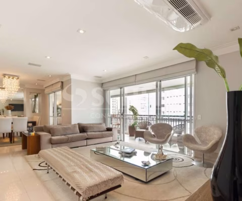 Apartamento a venda no Brooklin, 178 metros, 03 suites, 01 escritorio e 03 vagas