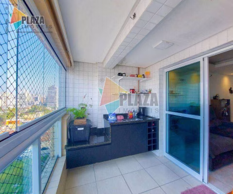 Apartamento 2 dormitórios com 1 suíte para alugar, 70 m² por R$ 3.500/mês - Canto do Forte - Praia Grande/SP