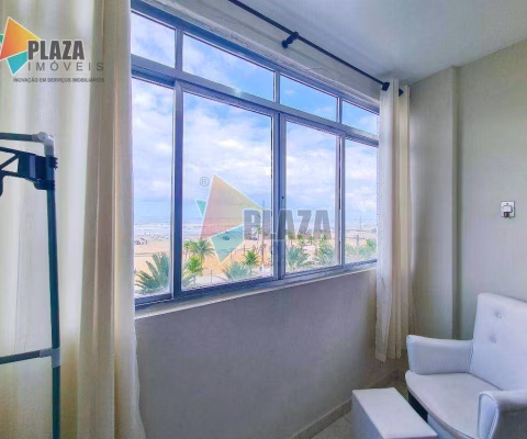 Apartamento frente mar com 2 dormitórios à venda, 64 m² por R$ 449.000 - Boqueirão - Praia Grande/SP