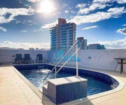 Ap Garden no 11andar com 1 dormitório à venda, 65 m² por R$ 670.000 - Boqueirão - Santos/SP