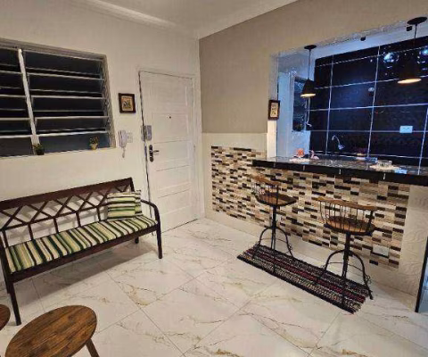 Apartamento  à venda, 51 m² por R$ 379.000 - Gonzaga - Santos/SP