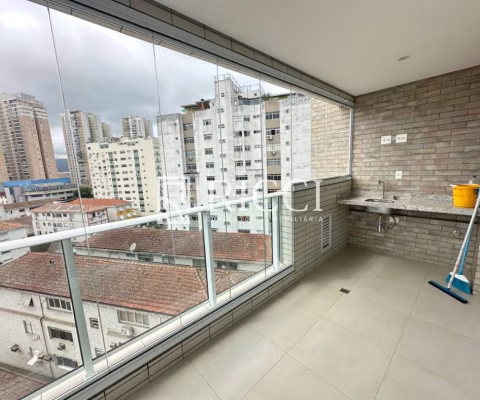lindo apto na ponta da praia com varanda gourmet e ótimo custo