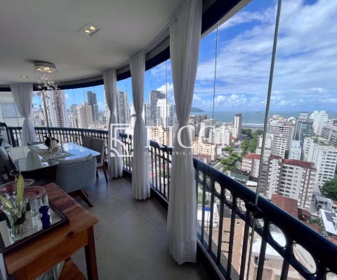 Imperdível cobertura de alto padrão com 2 suítes no José Menino, Santos-SP - 150 m², 4 salas, 3 banheiros, 3 vagas!