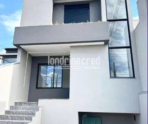 Casa no Portal de Versalhes I em Londrina, com 140m² construídos, 3 dormitórios, suíte, 3 banheiros