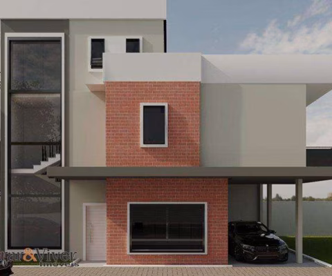 Casa para Venda em Curitiba, Água Verde, 3 dormitórios, 3 suítes, 3 banheiros, 2 vagas