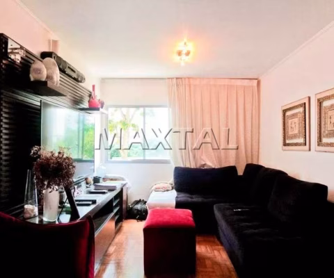 Apartamento à venda de 75m² com 2 dormitórios, 2 suítes, 2 banheiros e 1 vaga.