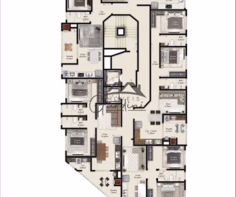 Apartamento com 2 quartos à venda na Av. Marg. Oeste, Morretes, Itapema