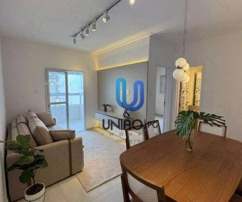 PORTEIRA FECHADA | Apartamento novo com 1 suíte à venda, 52 m² por R$ 432.000 - Aviação - Praia Grande/SP