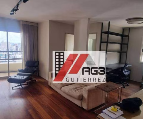 Apartamento mobiliado de 2 dormitórios em andar alto com vaga, varanda e lazer completo em Pinheiros