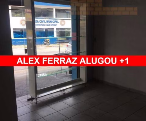 Salão Comercial para Locação em Taboão da Serra-SP, Cidade Intercap: 1 Sala, 1 Banheiro, 25m² de Área