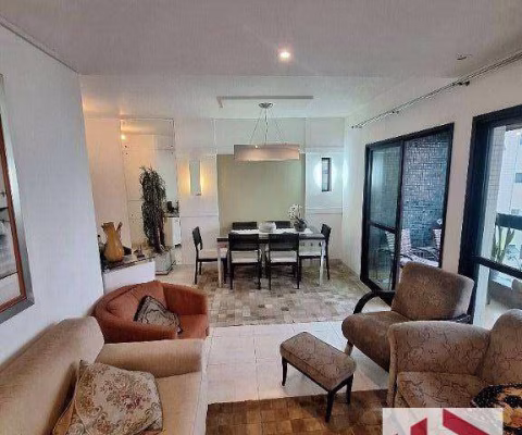 Apartamento com 3 dormitórios para alugar, 110 m² por R$ 7.900 (PACOTE)/mês - Pompéia - Santos/SP