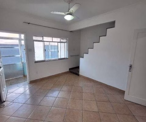 Casa com 2 dormitórios para alugar, 90 m² por R$ 2.400 (PACOTE)/mês - Campo Grande - Santos/SP