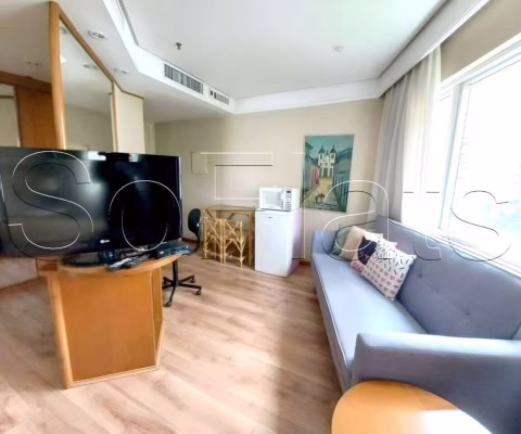 Radisson Vila Olimpia, flat com 30m², 1 dormitório e 1 vaga, disponível para locação.