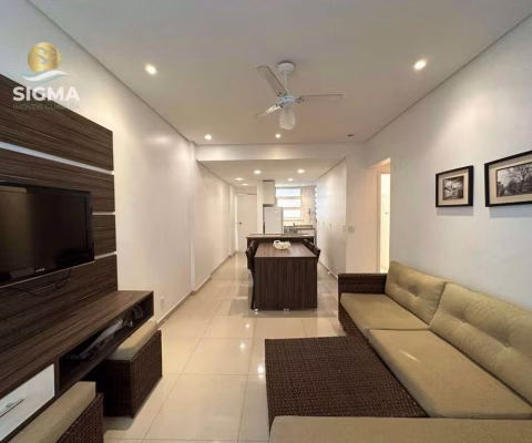 PERTO DO MAR - Apartamento na Praia das Pitangueiras de 2 dormitórios prédio com churrasqueira. Guarujá-SP.