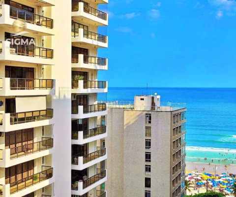 Vista mar - Apartamento à venda com 3 dormitórios - Condomínio com lazer - 2 vagas - Pitangueiras - Guarujá/SP
