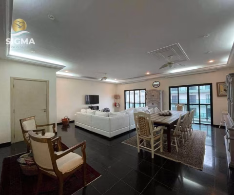 Apartamento à venda com 3 suítes em prédio com lazer completo e 2 vagas - Praia das Pitangueiras, Guarujá.