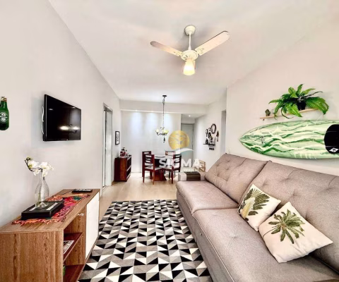 Apartamento com 2 quartos sendo 1 suíte à venda, 88 m² por R$ 760.000 - Jardim Astúrias - Guarujá/SP.