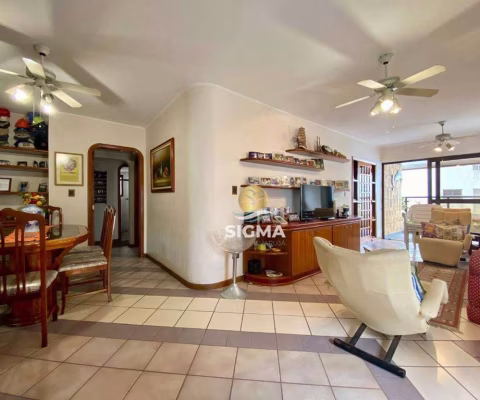 Apartamento com 3 quartos sendo 1 suíte à venda, 140 m² por R$ 735.000 - Pitangueiras - Guarujá/SP.