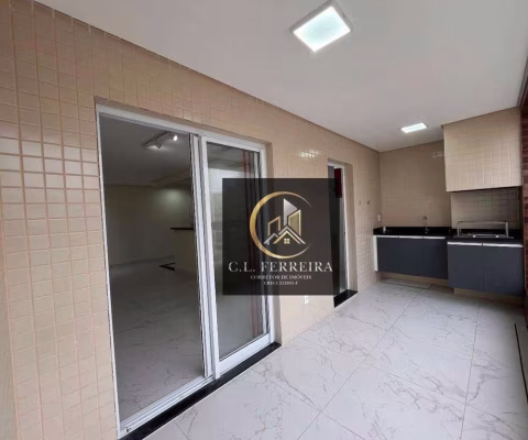 Apartamento com 2  suítes - lazer completo -  por R$ 580.000 - Aviação - Praia Grande/SP