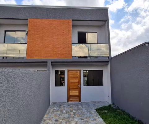 Sobrados novos no Alto Boqueirão com 03 quartos e sacada