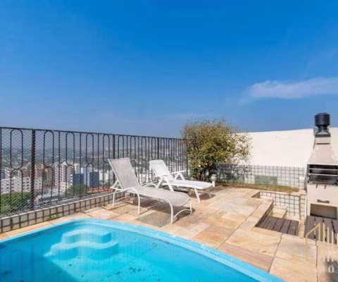 Cobertura para venda com 3 quartos, sendo 2 suítes, 223m²