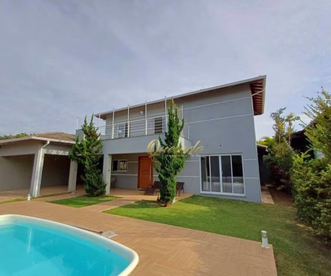 Chácara mobiliada, à venda, 4 dormitórios, 1 suíte, piscina, Condomínio Terras de Itaici, Indaiatuba.