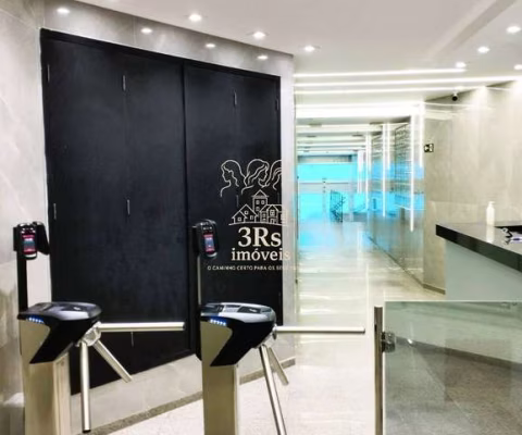 Sala Comercial Mobiliada 75m² com 02 banheiros - Centro de Santos