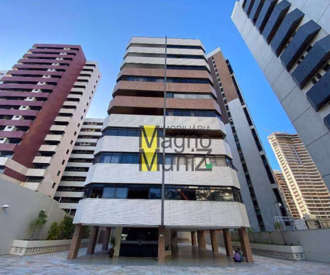 Edifício Jardim Ondina - Apartamento a 700m da BEIRA MAR para alugar, 150 m² por R$ 3.300/mês - Meireles - Fortaleza/CE