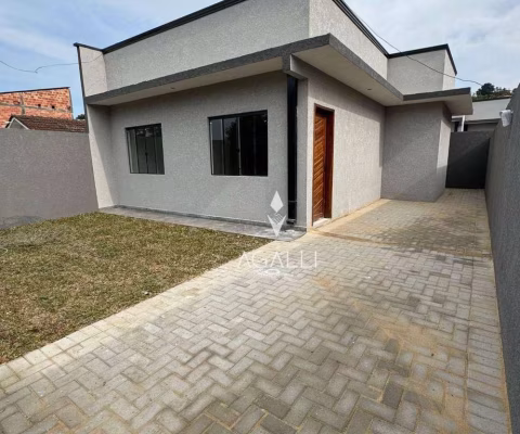 CASA COM PASSAGEM LATERAL  03 QUARTOS À VENDA EM ARAUCARIA