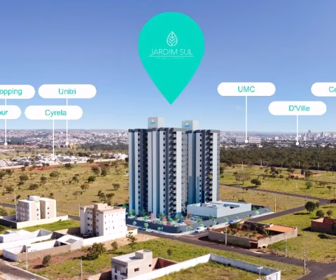 Lançamento apartamento 2 quartos, suíte, sacada, elevador e lazer no bairro jardim Sul, próximo condomínio Splêndido