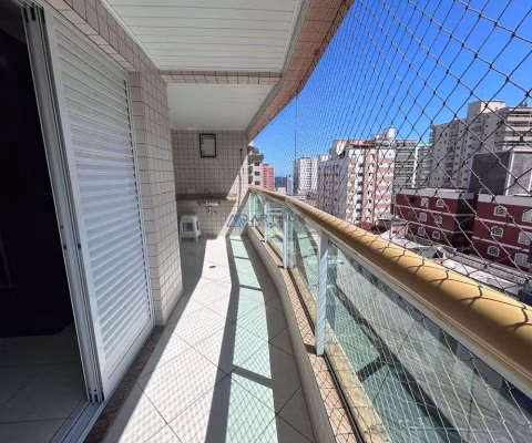 Apartamento a venda em Praia Grande, 02 dormitórios, sacada com frente rua