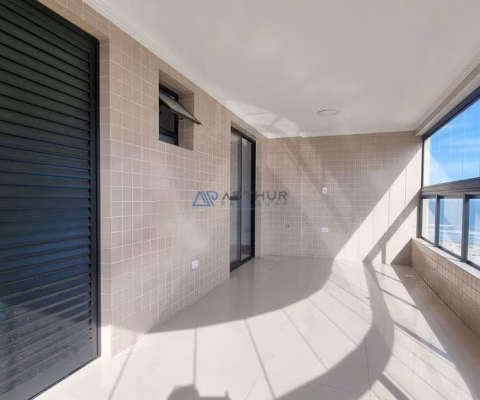 Apartamento em Praia Grande Vista mar, Vila Mirim com 2 quartos, 2 suítes, 78m²