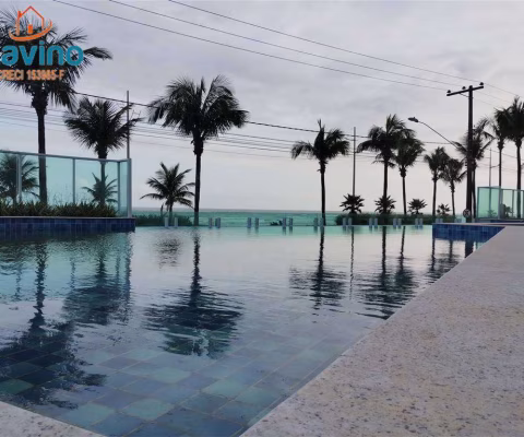 APARTAMENTO PÉ NA AREIA COM VISTA MAR, 2 DORMITÓRIOS, LAZER COMPLETO NA PRAIA DO CAIÇARA POR APENAS R$544.000,00 À VISTA